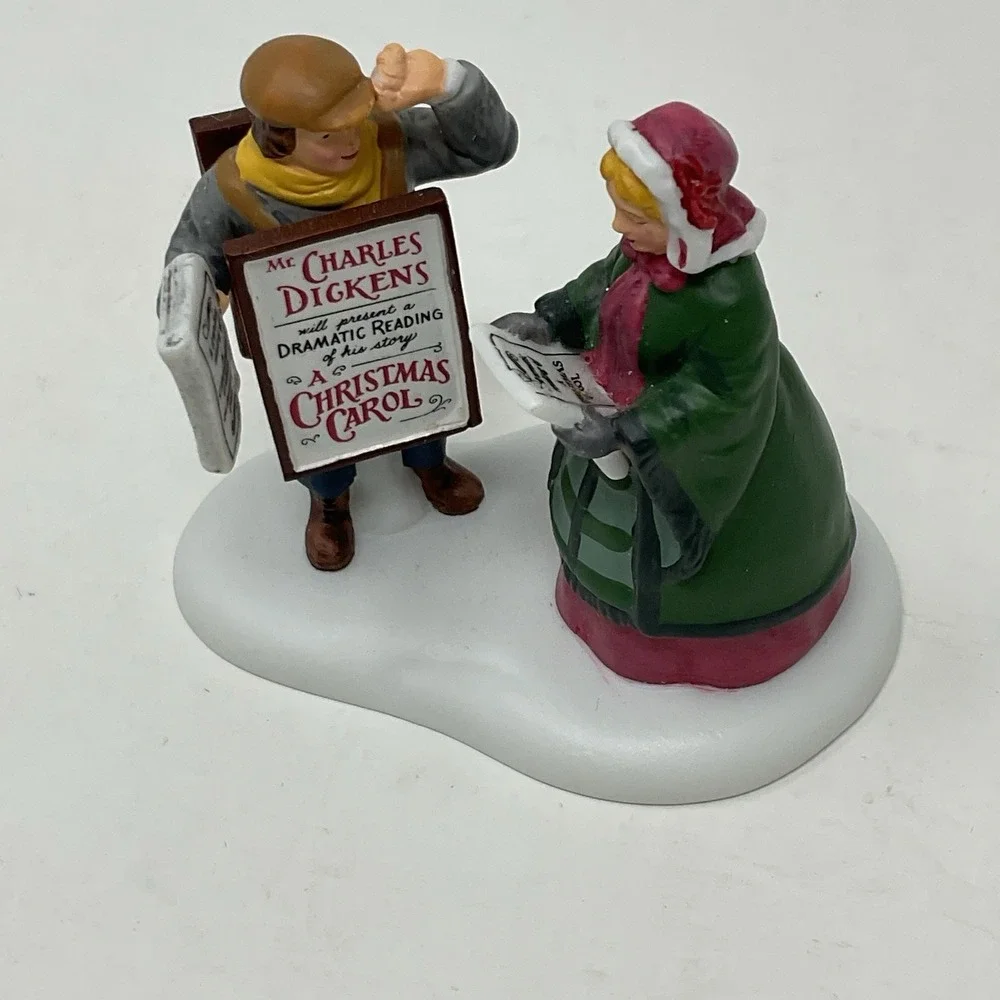 Dept 56 Dickens Village Heritage Advertising A Reading By Mr Dickens 56.58425